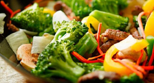 Gastritis vegetable salad