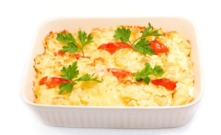 Vegetable casserole - a healthy dish for urate deposition in the body